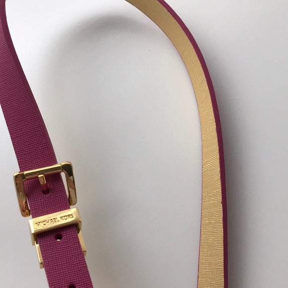 pink michael kors belt
